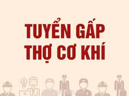 Tuyển thợ cơ khí, thợ thi công & LĐPT làm tại xưởng & công trình