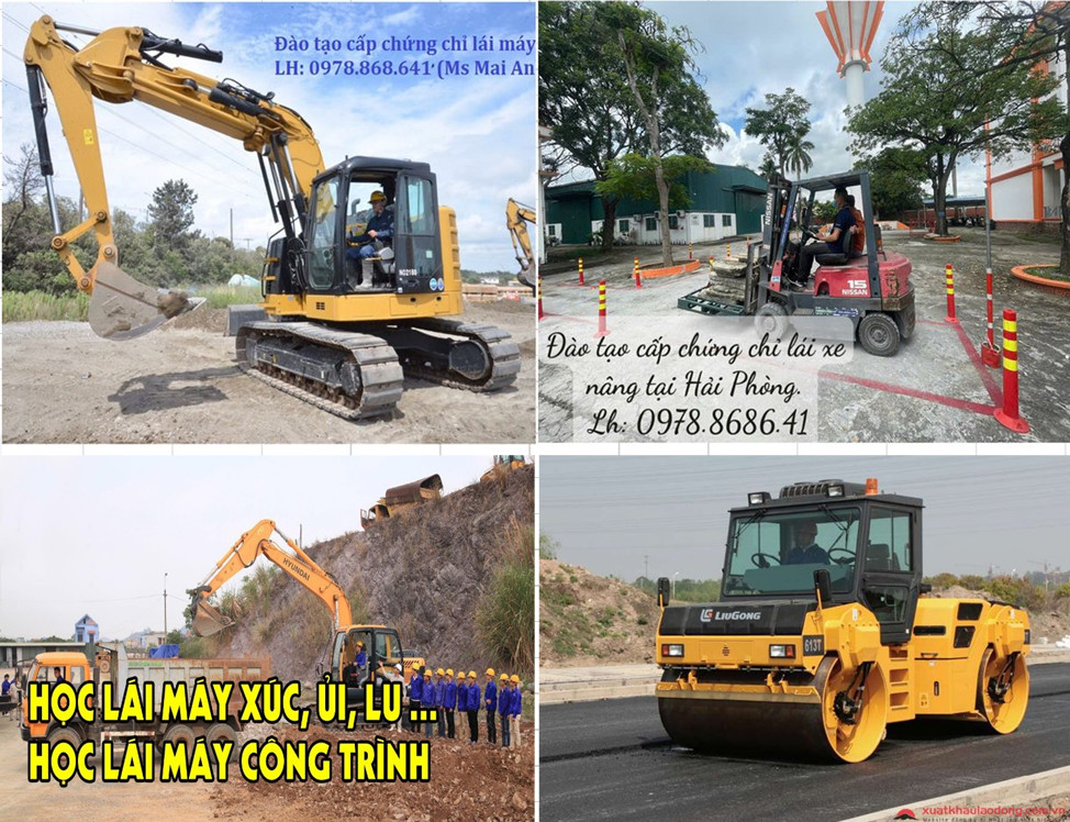 ĐÀO TẠO CẤP CHỨNG CHỈ MÁY CẨU, XE NÂNG, MÁY XÚC TẠI HẢI PHÒNG