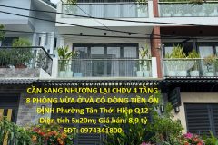 CẦN SANG NHƯỢNG LẠI CHDV 4 TẦNG 8 PHÒNG VỪA Ở VÀ CÓ DÒNG TIỀN ỔN ĐỊNH Phường