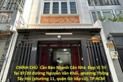 NHÀ ĐẸP - GIÁ TỐT - CHÍNH CHỦ  Cần Bán Nhanh Căn Nhà  Đẹp Vị Trí Tại Quận Gò