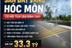 Đất Mặt Tiền Nhị Bình 15, Hóc Môn 3920m2, Bán Gấp Chỉ 33.3 Tỷ.