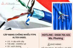 Cáp mạng chống nhiễu FTP6 Altek Kabel Đà Nẵng, Hà Nội, Hồ Chí Minh