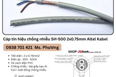 Cáp tín hiệu chống nhiễu SH-500 2x0.75mm Altel Kabel Đà Nẵng, Hà Nội, Hồ Chí Min