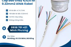 Cáp báo cháy Altek Kabel 4/6/8 lõi 0.22mm2 giá tốt Đà Nẵng, Thanh Hóa, Nghệ An