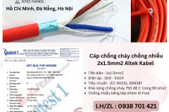 Cáp chống cháy chống nhiễu 2x1.5 Altek Kabel Hà Nội, Đà Nẵng, Hồ Chí Minh