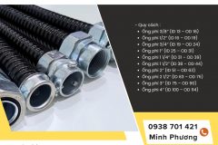 Ống Ruột Gà Lõi Thép Bọc Nhựa PVC Và phụ kiện ống kẽm giá tốt sẵn kho Đà Nẵng