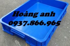 Thùng nhựa nguyên sinh có nắp, thùng nhựa đặc, sóng nhựa bít cao 10cm
