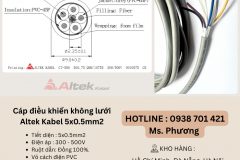 Cáp điều khiển không lưới chống nhiễu Altek Kabel 5x0.5mm2 Đà Nẵng, Hồ Chí Minh,