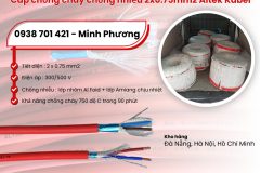 Cáp chống cháy chống nhiễu Altek Kabel 2x0.75mm2 phân phối Đà Nẵng, Hà Nội, Hồ C