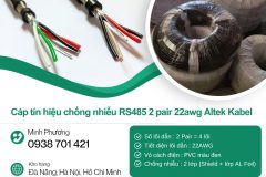 Cáp tín hiệu chống nhiễu RS485 2 pair 22awg Altek Kabel Thanh Hóa, Nghệ An