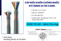 Cáp điều khiển có lớp chống nhiễu 6x1.5mm2 Altek Kabel Phú Yên, Gia Lai, Huế