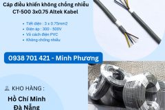 Cáp điều khiển không chống nhiễu CT-500 3x0.75 Altek Kabel Đà Nẵng, Hải Dương, H