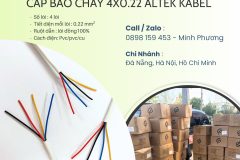 Cáp báo cháy 4x0.22mm2 Altek Kabel Đà Nẵng, Hà Nội, Quảng Ngãi