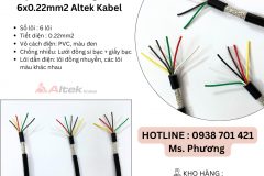 Cáp tín hiệu chống nhiễu 6x0.22mm Altek Kabel Đà Nẵng, Hà Nội, Hồ Chí Minh