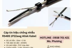 Cáp tín hiệu chống nhiễu RS485 1P22awg Altek Kabel Đà Nẵng, Hà Nội, Hồ Chí Minh