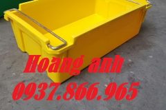 Thùng nhựa đặc có quai sắt, thùng có quai sắt giá rẻ, thùng đặc có