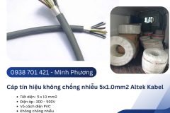 Cáp tín hiệu không chống nhiễu 5x1.0mm2 Altek Kabel Đà Nẵng, Khánh Hòa, Đắk Lắk