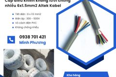 Cáp điều khiển không lưới chống nhiễu 6x1.5 Altek Kabel phân phối toàn quốc