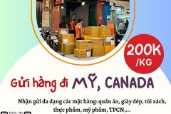 Gửi hàng đi USA, Canada - Tiến Việt Express