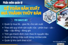 Phần mềm sản xuất, tính giá thành ngành chế biến thủy hải sản