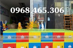 Tủ nhựa đựng cặp balo mầm non, tủ cặp nhựa mầm non
