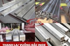 Thanh la/ Vuông đặc inox 316L/ 430 - Unico Steel