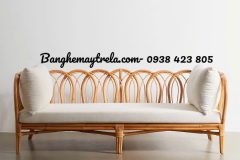 Băng ghế sofa dài mây tự nhiên