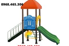 Cầu trượt sắt trẻ em ngoài trời, cầu trượt mầm non chất lượng cao