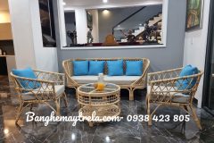 Sofa mây tre đan