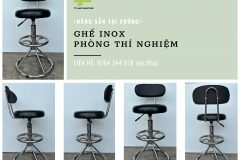 Ghế inox phòng lab HCM
