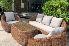 Bàn ghế sofa sò mây nhựa giá rẻ