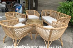 Sofa mây tự nhiên phòng khách