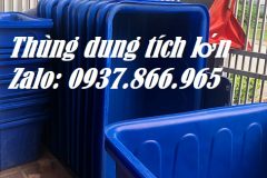 Thùng chữa nhật dung tích lớn, thùng tròn 1000l, thùng nhựa nuôi cá