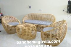 Bàn ghế sofa trứng mây tự nhiên