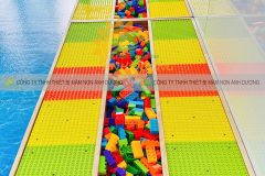 Bàn chơi lego gỗ dành cho trẻ em