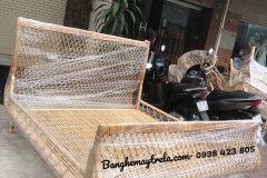 Giường mây tre đan tự nhiên