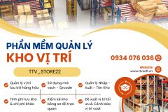 Phần mềm quản lý kho hàng theo vị trí, tích hợp mã vạch