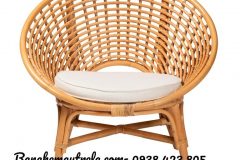 Ghế đơn mây tre đan hiện đại