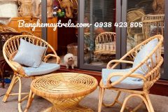 Bàn ghế mây hiên đại