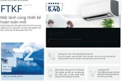 Máy lạnh treo tường Daikin: Làm lạnh nhanh, vận hành êm, độ bền vượt thời gian