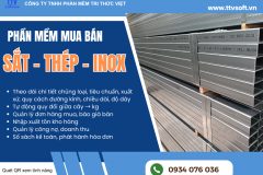 Phần mềm quản lý mua bán sắt, thép, inox và VLXD