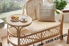Set bàn ghế uống trà mây