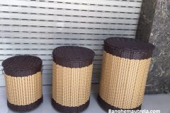 Giỏ đựng đồ nhựa giả mây cho gia đình- khách sạn