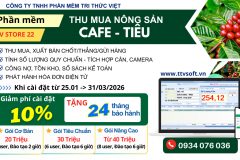 Giảm 10%, tặng 24 tháng bảo hành khi cài đặt Phần mềm mua bán Cafe, Tiêu