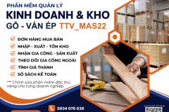 Phần mềm mua bán, gia công hàng Gỗ, Ván ép