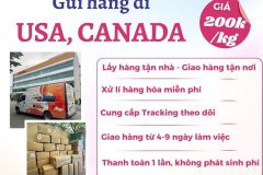 Gửi hàng đi USA, Canada - Tiến Việt Express