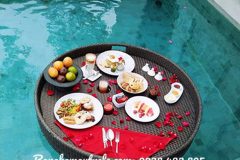 Khay nổi đồ ăn- khay nổi mây nhựa