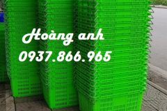 Bán buôn sọt có quai, sọt giá rẻ tại hà nội, sóng nhựa hở Hs011