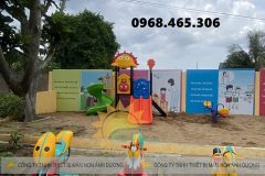 Cầu trượt xích đu khu vui chơi trẻ em, thú nhún lò xo trẻ em
