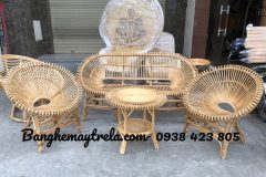 Bộ bàn ghế sen mây phòng khách
